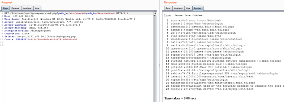 LFI /etc/passwd disclosure